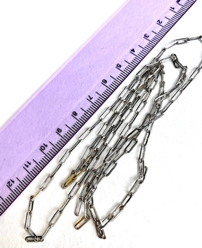 8304-р Цепь "Мавана" 9*3 мм, родий