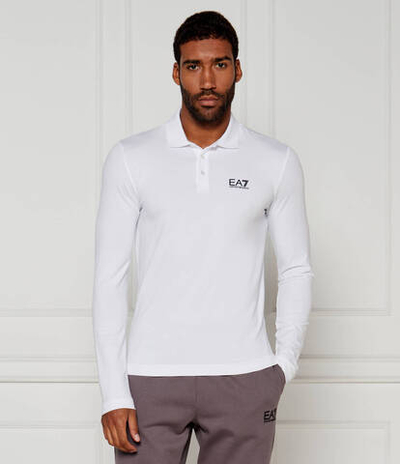 Поло EA7 - белый(8NPF15 PJVQZ)