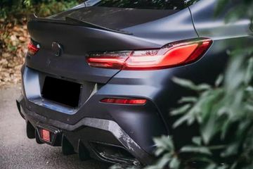 Спойлер глянцево - черный V.2 для BMW 8 G16 2019+ Gran Coupe