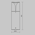 Ландшафтный светильник Maytoni Piccadilly O017FL-01B