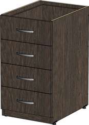 Корпус тумбы приставной 4 ящика