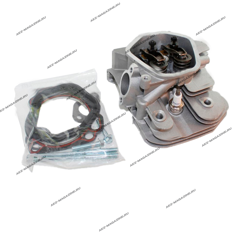 Головки для двиг. в сборе с клапанами,толкат.,проклад.,шпильками и свечой 190