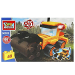 Конструктор пластмассовый 49эл. 2в1 "Погрузчик" 50023-KK (Город мастеров)
