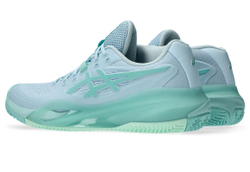 Женские Кроссовки теннисные Asics Gel-Resolution X Clay - light blue/oasis green