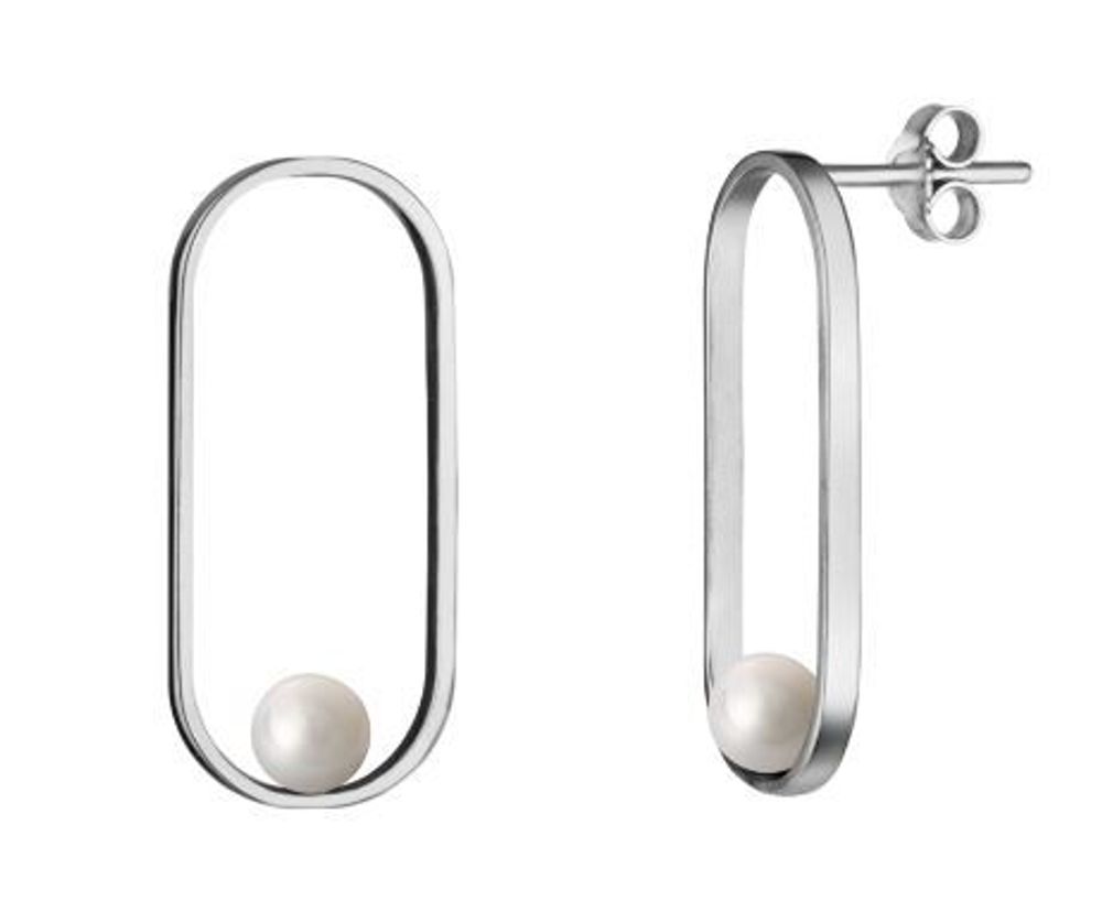 Серьги Fish Eye White