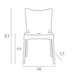 Стул пластиковый Siesta Contract Juliette, синий