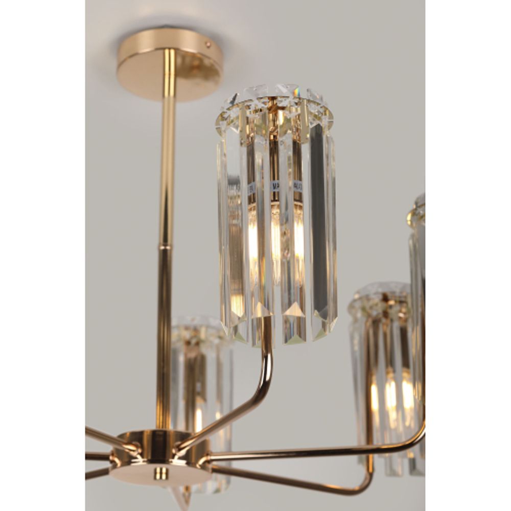 Люстра Rivoli Zoe 1064-307 7хЕ14 40 Вт хрусталь | Rivoli