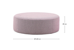 Пуф Kaeli фиолетовый со съемным чехлом Ø120 см