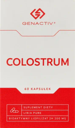 Диетическая добавка Genactiv Colostrum, 60 капсул