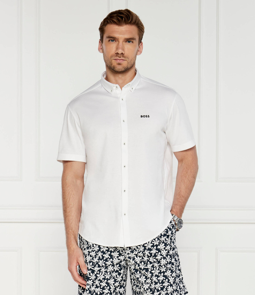 Рубашка MOTION BOSS GREEN - белый(50523296)