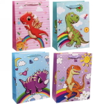 Пакет подарочный «Дракоша» 31х40 см, микс