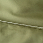 Комплект постельного белья Однотонный Сатин Премиум широкий кант на резинке OCPKR029