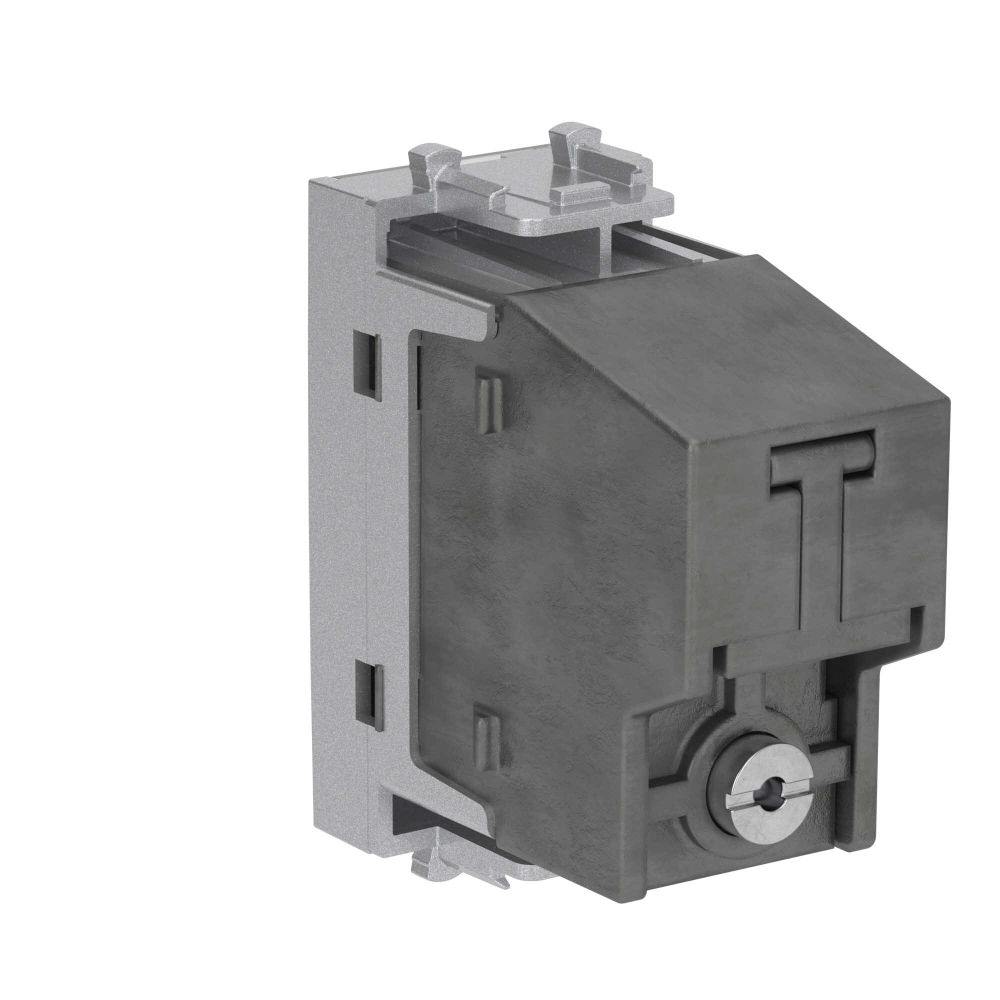 Розетка TV оконечная модульная,  "Avanti", "Закаленная сталь", 1 модуль