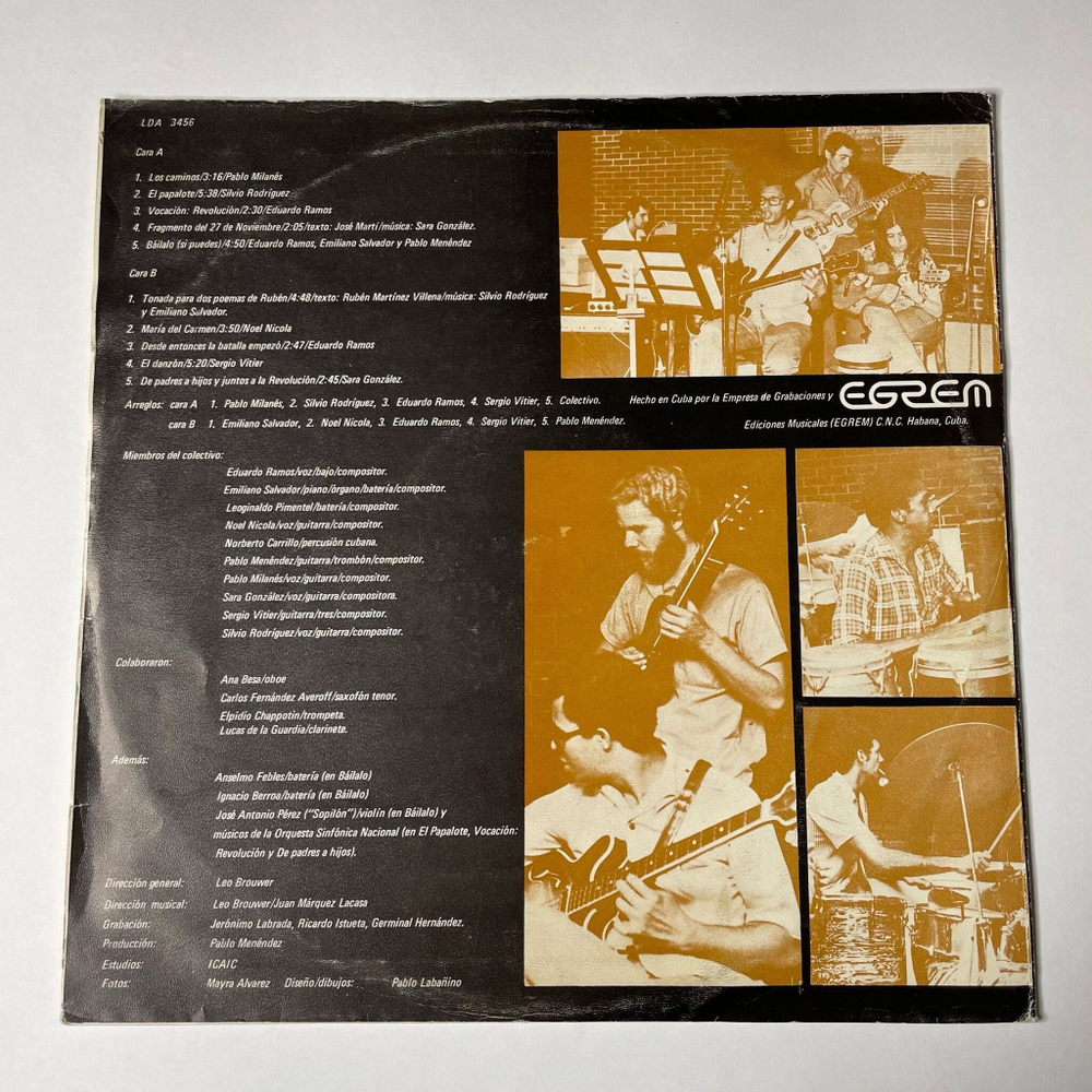 Винтажная виниловая пластинка LP Grupo De Experimentacion Sonora Del ICAIC 2 (Куба Cuba 1974)