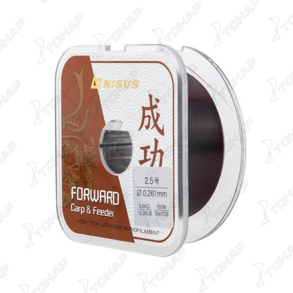 Леска FORWARD Carp&Feeder brown 0,261mm/150m Nylon (N-FCF-0261-150) Nisus