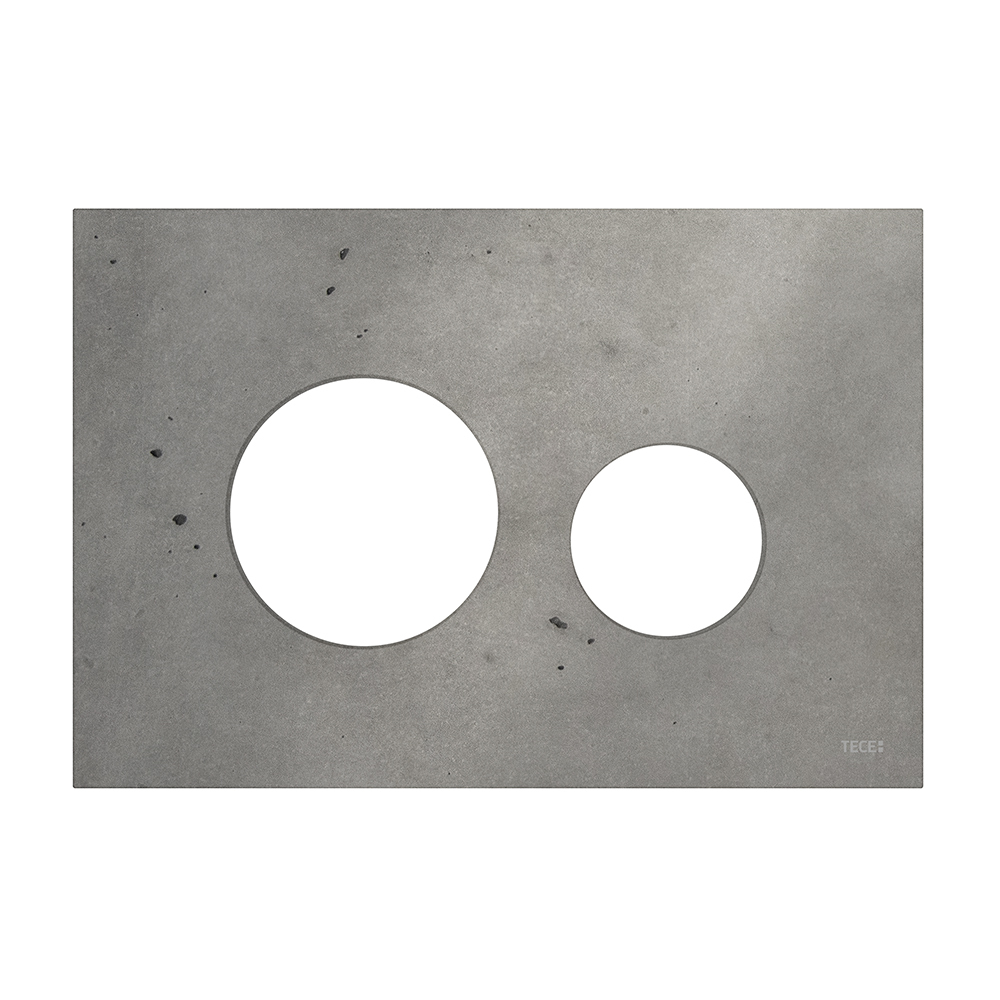 Бетонная лицевая панель смыва для унитаза TECEloop modular, (светлый бетон)