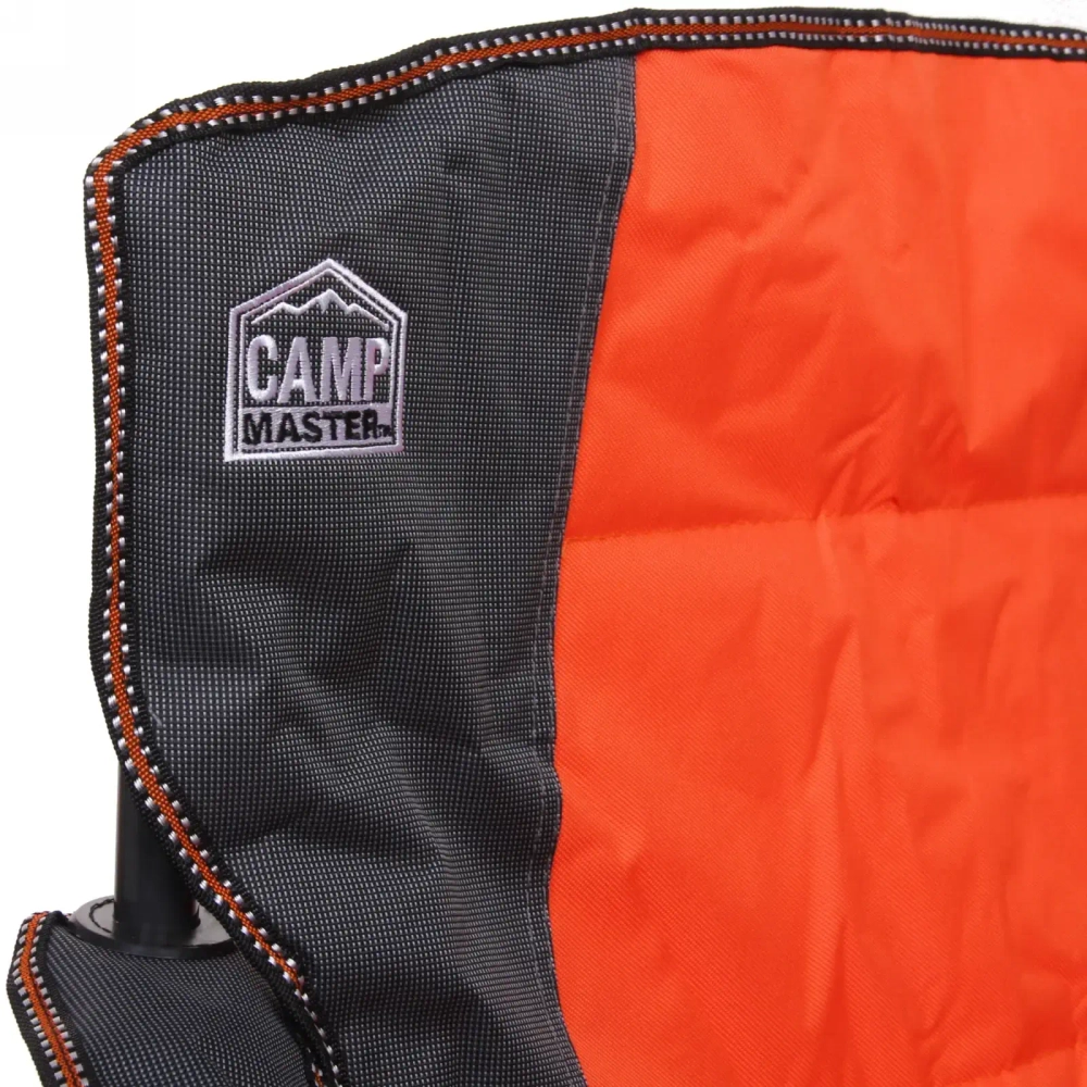 Кресло складное с подлокотниками до 120кг Турист 62*63*95см серо-оранжерое