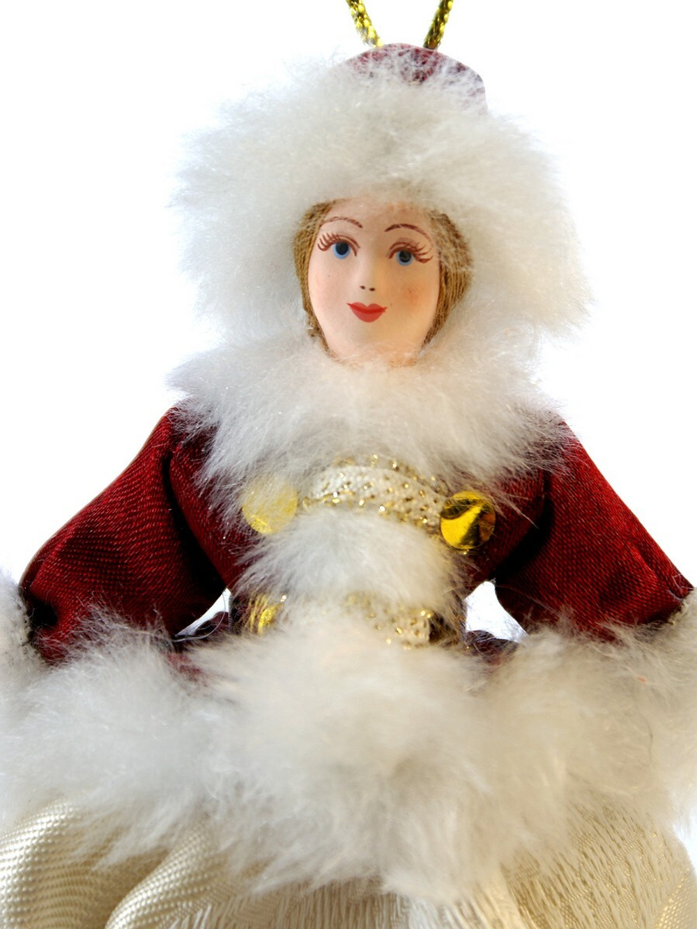 Кукла-подвеска Девочка в зимней одежде