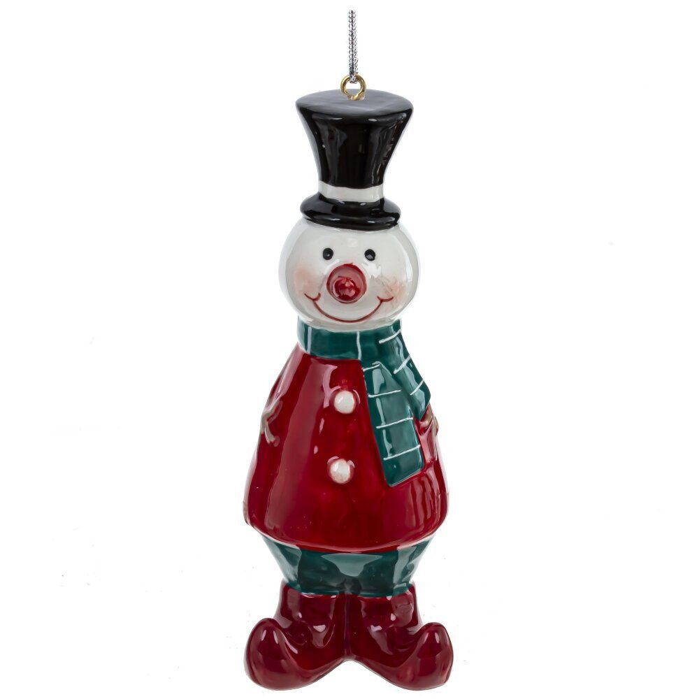 GAEM Фигурка декоративная подвесная "Снеговик", L3,5 W3,5 H9,5 см 3в.