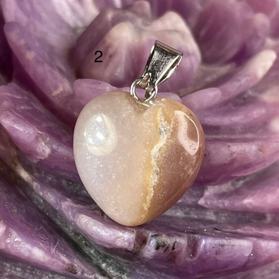 54015  Яшма Брекчиевая Кулон сердце 15мм