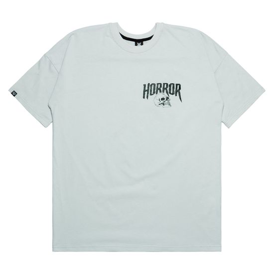 Футболка HOOK Хорор оверсайз серый
