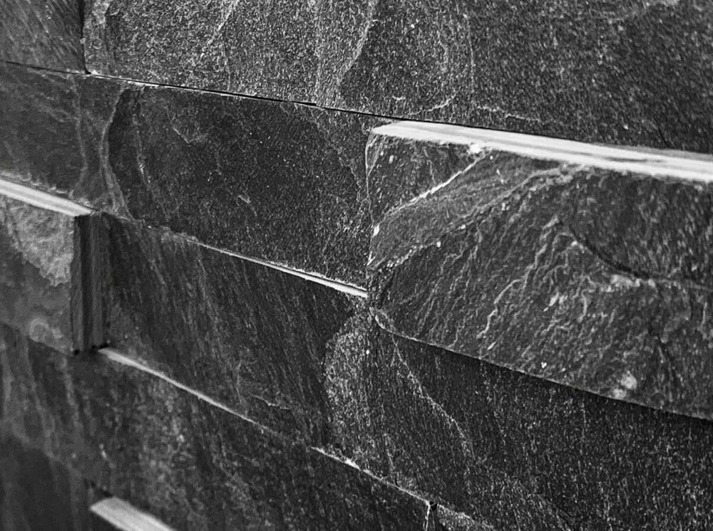 Натуральный камень Сланец черный Pharaon 150x600x10-20 Классик