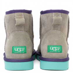 UGG Classic Mini II Grey-Aqua
