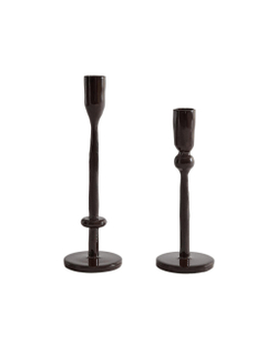 Zara Home Подсвечник из металла, цвет чёрный, 20 см
