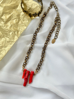 HMG 1017 Коралл Колье арт.1279