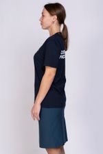 Футболка женская СК  (термопечать, темно-синий)