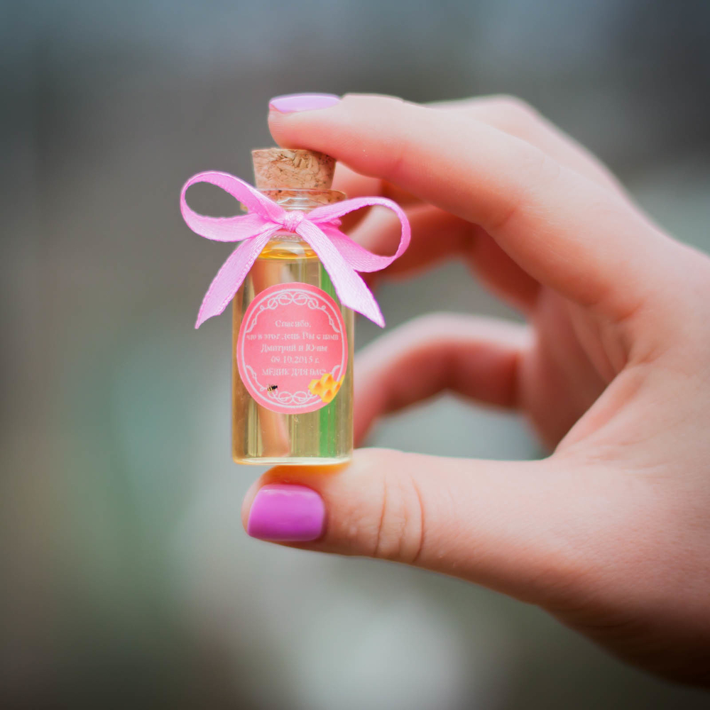 Бонбоньерка с медом на свадьбу, 20 грамм, "Эликсир любви"