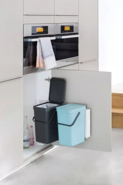 Brabantia - Контейнер для мусора Sort &amp; Go 16л, серый / артикул   109966  / GTIN 8710755109966