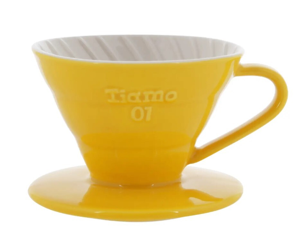 Воронка керамическая Tiamo, желтая  V01