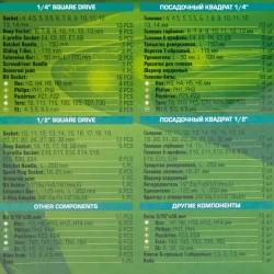 Набор инструментов 108пр. 1/4'', 1/2'' FORSandTUNE FORSandTUNE-41082-5