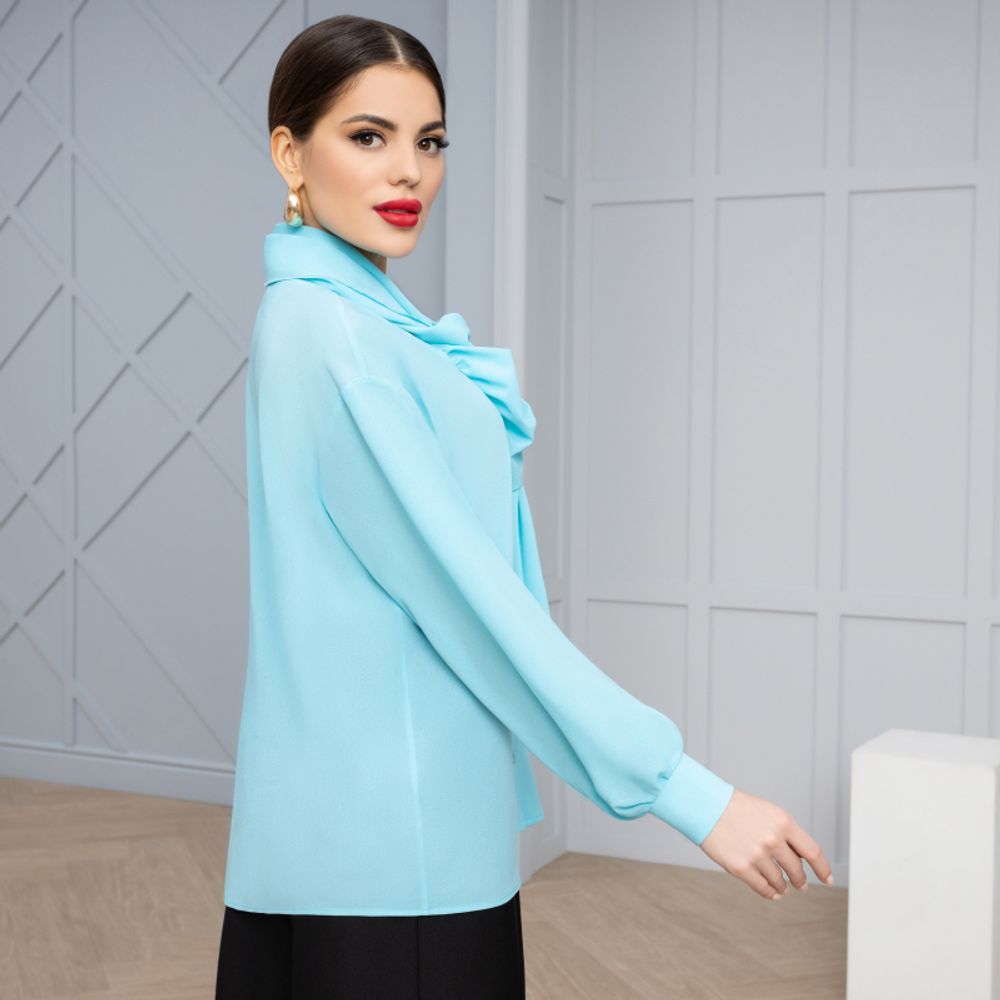 Блуза Делюсь настроением (нежный ментол) Charutti (Акция)