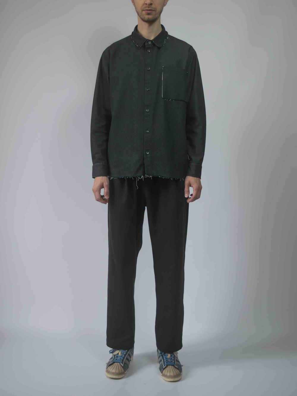 Рубашка Sashina Fringe черная