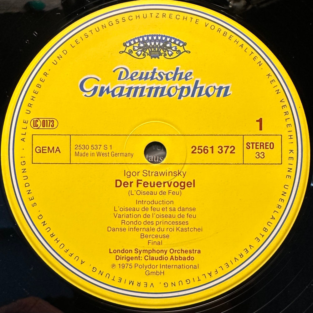 Стравинский, Россини - Лондонский симфонический оркестр (Германия 1980г.)