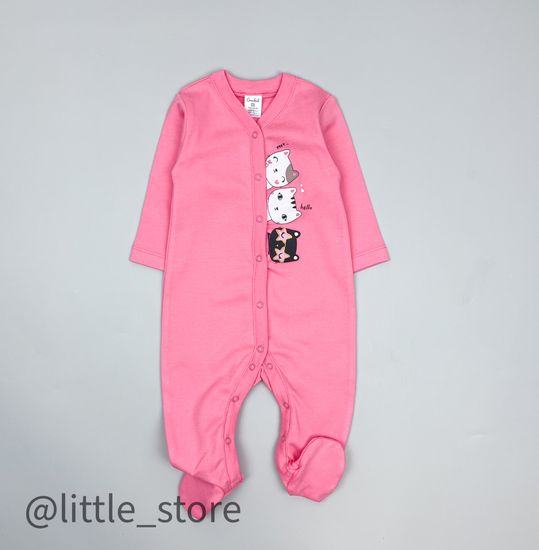 Слип хлопковый "Леопардовый котенок" клубничное суфле