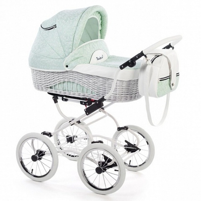 Коляска-люлька для новорожденного Reindeer Prestige Wiklina (зеленый)