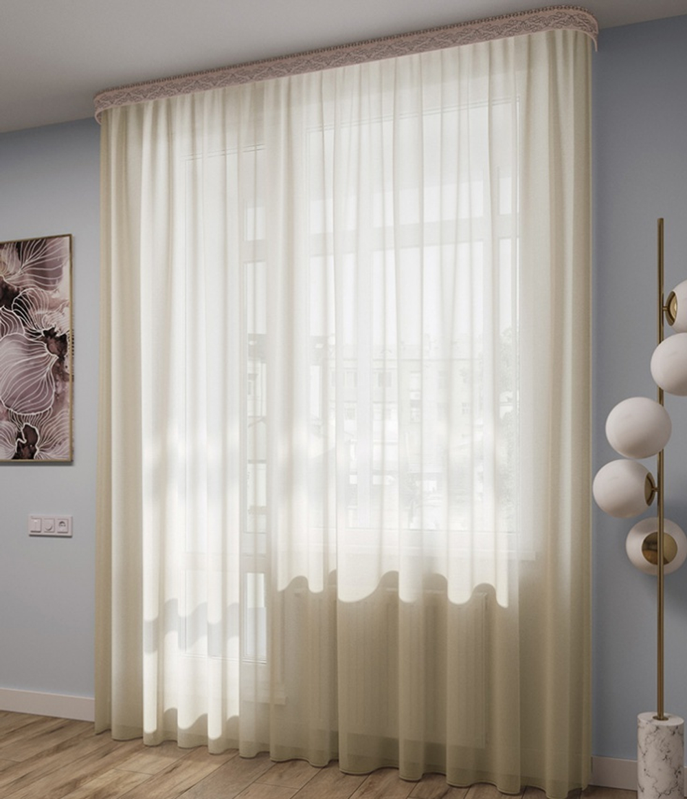 Тюль Legrand Вуаль молочная с утяжелителем