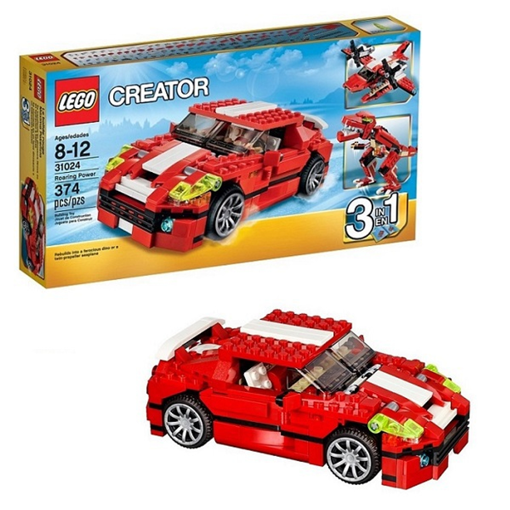 LEGO Creator: Красный мощный автомобиль 31024 — Roaring Power — Лего Креатор Создатель Творец