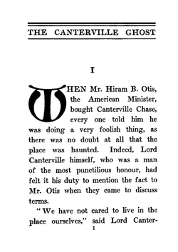 The Canterville ghost. An amusing chronicle of the tribulations of the ghost of Canterville Chase when his ancestral halls became the home of the American Minister to the Court of St. James | Оскар Уайльд