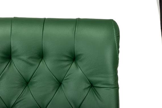 Кресло руководителя Бюрократ T-9928Walnut зеленый кожа крестов. металл/дерево