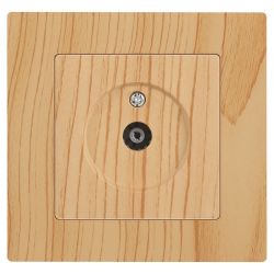 Розетка Intro Accent 6-301-11 TV одиночная, IP20, СУ, сосна | Intro