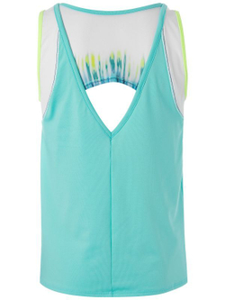 Футболка для девочки теннисная Lucky in Love Girls Peace Out Let It Be Tank - opal