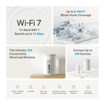 TP-Link Deco BE68 (2-pack) BE14000 Трехдиапазонная домашняя Mesh-система Wi-Fi 7