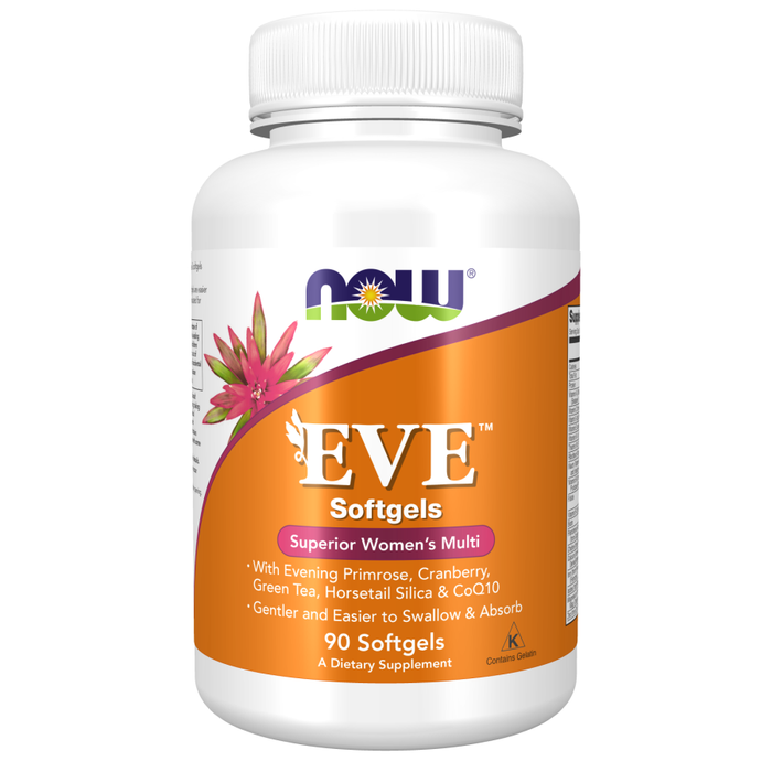 Мультивитамины для женщин Ева, EVE Women&#39;s Multi, Now Foods, 90 капсул