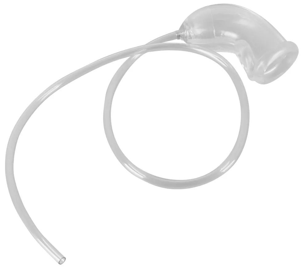 Прозрачная насадка на пенис Piss Play Sleeve для игр с мочеиспусканием (Цвет: прозрачный)