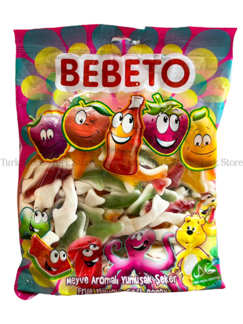 Жев марм Bebeto Sharks со вкусом ванили, апельсина, ананаса, малины и яблока 1 кг