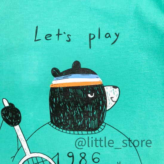 Футболка "Теннис" хлопковая, Мята